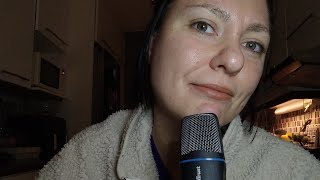 ASMR- Face tracing and gum chewing ramble