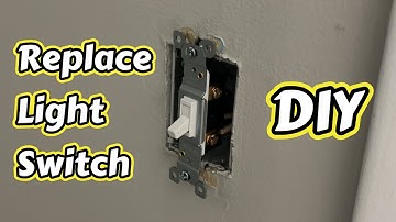 How to change a light switch with two wires.