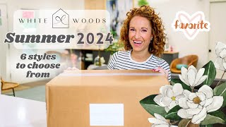 White Home Woods Summer 2024 Home Decor Box & Velvet Vela April Candle Box | SPOILING All Curations