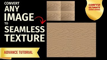 convert any images to seamless texture with Ai in ComfyUI