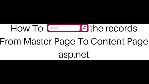 how to search filter data in asp net master page content page