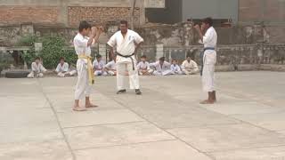 Karate dojo fight (belt test today) kyokishin karate