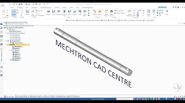 Solid Edge- How to Create Holes on Round | Circular | Shaft 3D Part Along with Revolve Cut Command