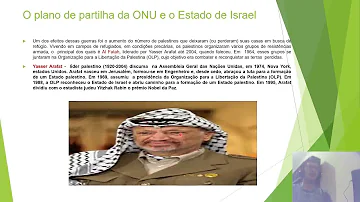 O que foi o plano de partilha da Palestina aprovado pela ONU em 1947?