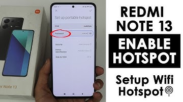 How to Setup Hotspot In Redmi Note 13 | Hotspot Settings