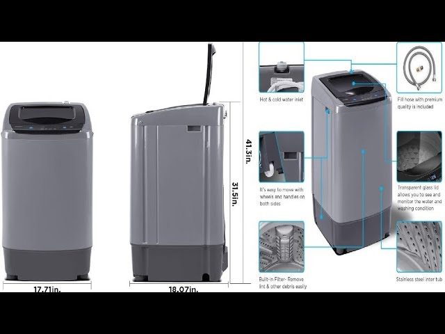 COMFEE' Portable Washing Machine, 0.9 cu.ft Compact Washer Review 