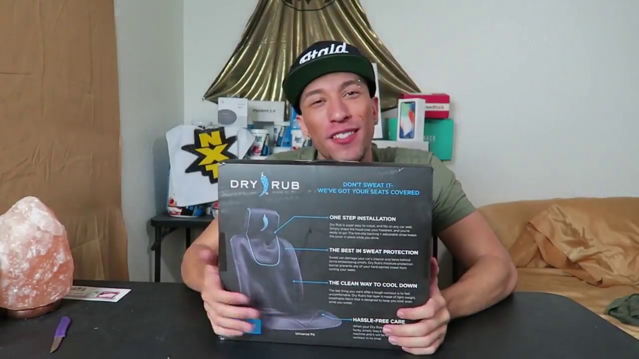 After Workout Auto Seat Cover - Unboxing Dry Rub - :90