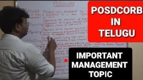 POSDCORB|management|functions of management|posdcorb concept of management by Luther gullick lynda