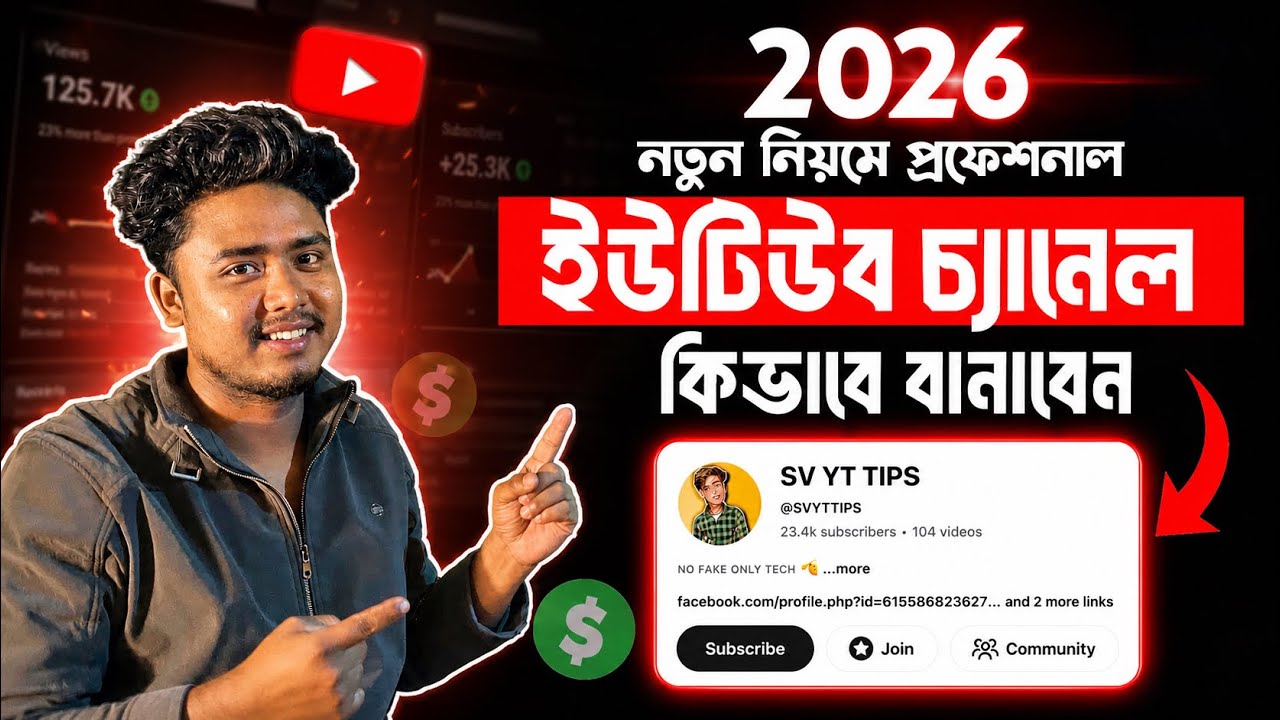 Youtube Channel Kivabe Khulbo 2026 | How To Create Youtube Channel On ...