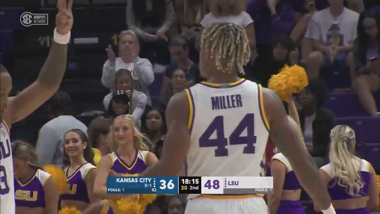 LSU Men's Basketball vs. Kansas City Highlights YouTube