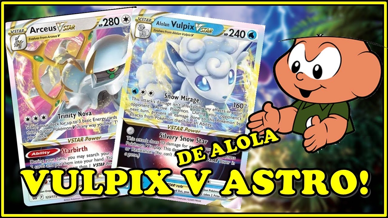 VULPIX de Alola V ASTRO! O MATADOR DE CHARIZARD!! POKÉMON TRADING CARD ...