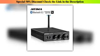 Today Only AIYIMA TPA3255 Bluetooth Power Amplifier A07 PRO Audio Amplifier 2.0 Stereo Speaker Ampl
