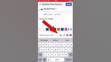 How to upload a video to a Facebook group