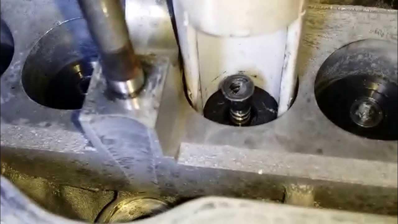 Install Valves On Cylinder Head With Home Tools YouTube