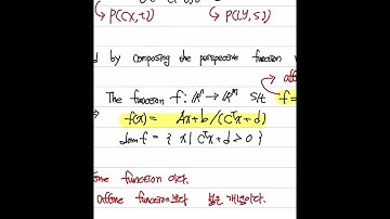 Convex Optimization #007 Operations that preserve convexity 2