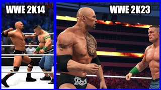 WWE 2K23 vs WWE 2K14 Showcase Mode Comparison