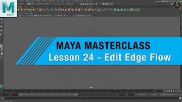 MAYA MASTERCLASS 24 - How to use the Edit Edge Flow tool ( BEGINNER TUTORIAL )