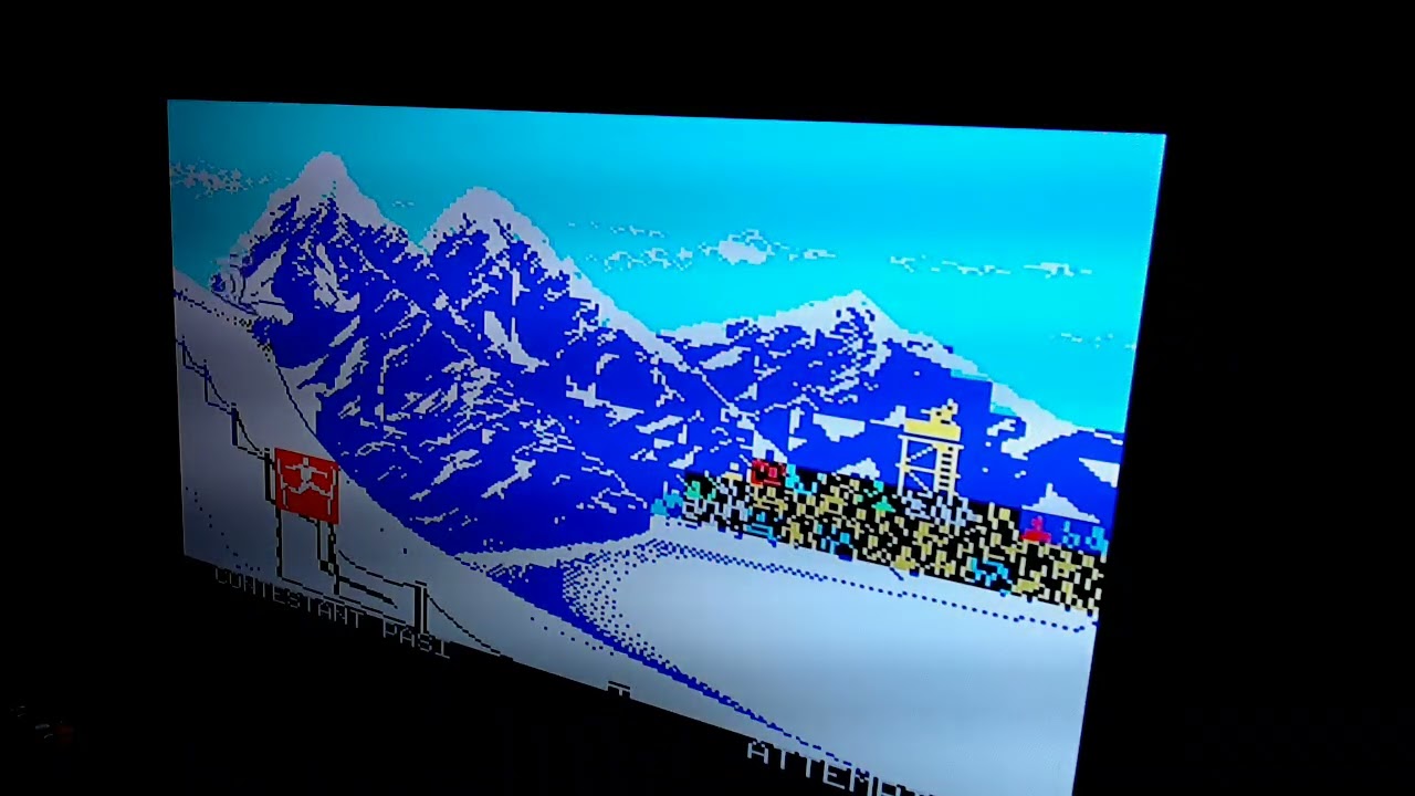 ZX Spectrum, Winter Games, Hot Dog, 8.6 points - YouTube