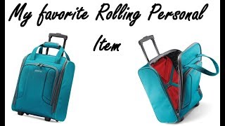 My favorite rolling personal item - American Tourister Rolling Tote - Free personal item bag
