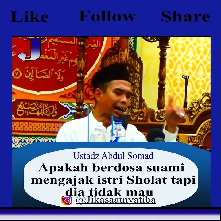 apakah berdosa suami mengajak istri sholat tapi dia tidak mau? Ustadz Abdul Somad Lc MA