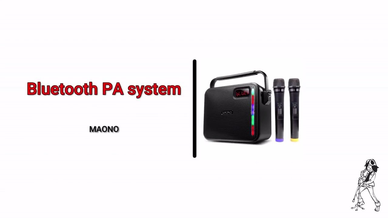 Maono MKP100 Bluetooth Wireless Karaoke with Built in Speaker