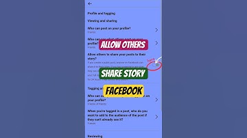 How to Allow others to share your posts to their story on Facebook? #shortsfeed #trending #shorts
