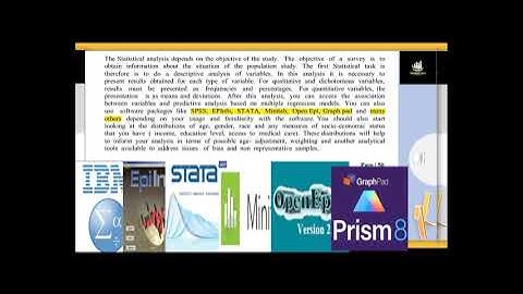 Satistical Tools for Research - JASP