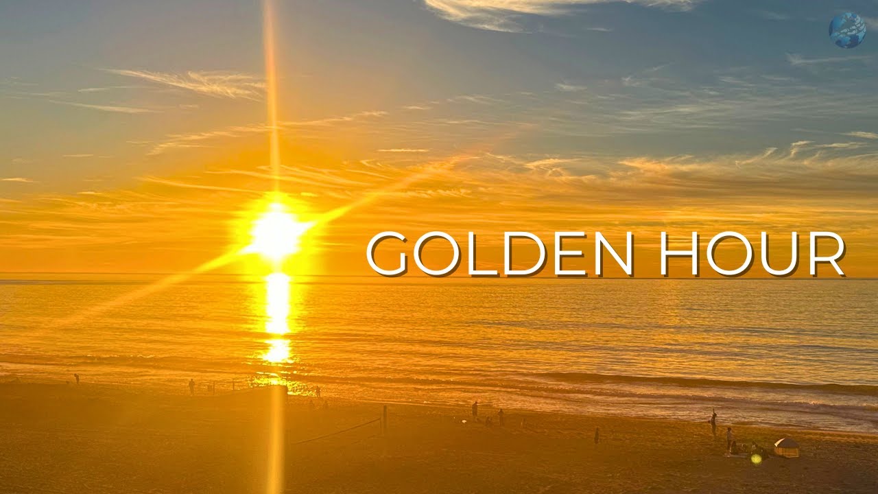 California Beach Sunset Walk | 4K 60fps Golden Hour (30 Min)