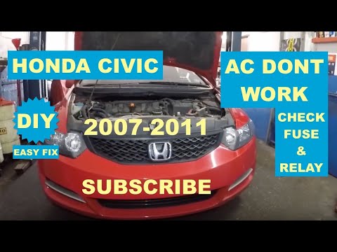 How To Fix Ac On 2007 2011 Honda Civic Diy Check Fuse And