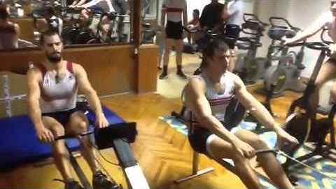 RP3 rowing with Rowperfect3 with Synkovic brothers from Croatian 2x