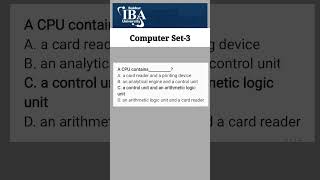 IBA BPS 5 to 15 test preparation matriculation and intermediate category 2023 Computer Set-3 screenshot 4