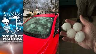 Hailstones pelted Illinois last week. How they form and grow so large