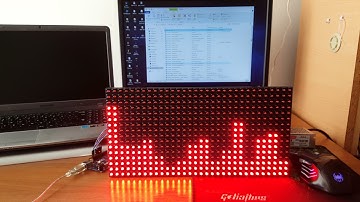 P10 Panel Spectrum Analyzer - Arduino