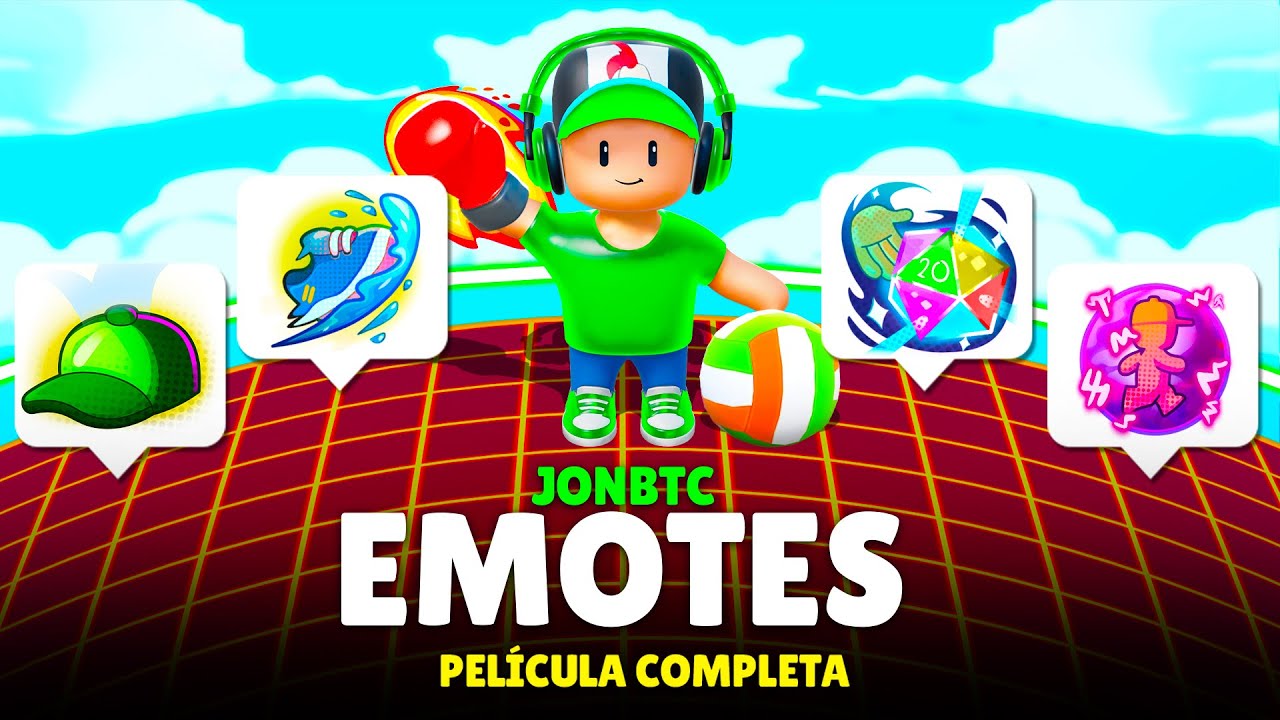 ¡PROBANDO TODOS LOS EMOTES! (PELICULA COMPLETA) STUMBLE GUYS
