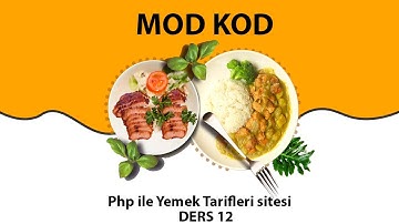 Php Dersleri - Ders 12- Yemek Tarifleri Scripti - Mutfak Kategori Silme ve Uyari Mesajlari İşlemi