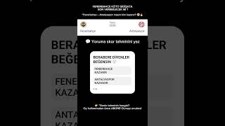 Fenerbahçe - Antalyaspor