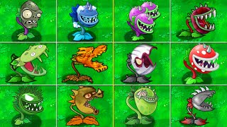 100% All CHOMPER VS All Zombies 2 - Plants vs Zombies Mod