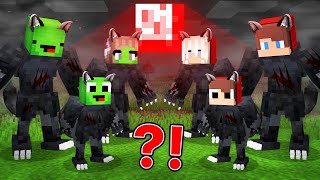 Jj And Mikey Family Morph Into Werewolf - Maizen Minecraft Animation