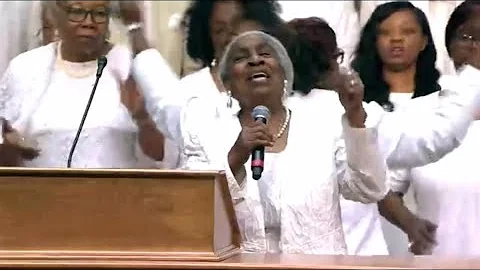 Reverend Clay Evans Funeral: Loretta Oliver sings