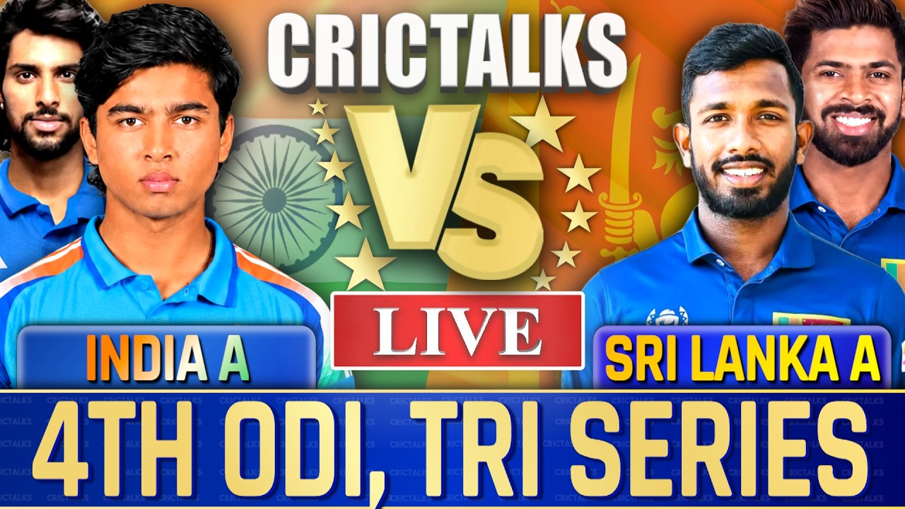 Live: IND-A vs SL-A, Tri-Series, Live Match Today, Live Cricket Score India A vs Sri Lanka A 4th ODI