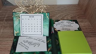 Desktop calendar and post it note gift