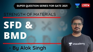 L 10 | SFD and BMD | Strength of Materials | GATE & ESE 2021 | Mechanical Engineering | Alok Singh