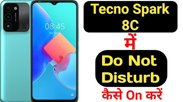 How to enable Do not disturb mode in Tecno Spark 8C || Tecno Spark 8C do not disturb ||