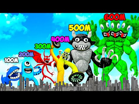 СРАВНЕНИЕ РАЗМЕРОВ ВСЕХ НОВЫХ РАДУЖНЫХ ДРУЗЕЙ В ГАРРИС МОД! RAINBOW FRIENDS В Garry`s Mod!