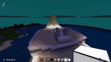 Minecraft Large Cruise Ship Build based on a Rich Larrousse Tutorial