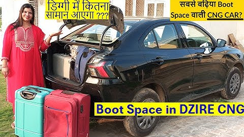 How much is the Boot Space in Maruti Dzire CNG- कितना सामान आएगा|#shorts #dzire #dzirecng #bootspace