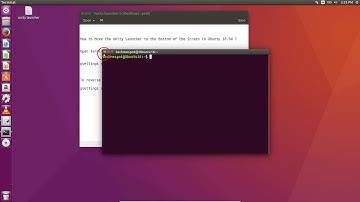 How to Move the Unity Launcher to the Bottom of the Screen in Ubuntu 16 04