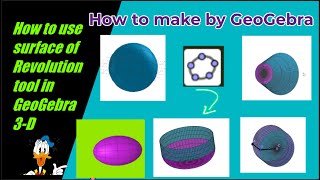 How to use surface of revolution tool in GeoGebra to draw frustrum || 3-D tools || GeoGebra tutorial