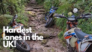 Hardest Green Lanes - Trail Riding in South Wales - Husaberg FE390