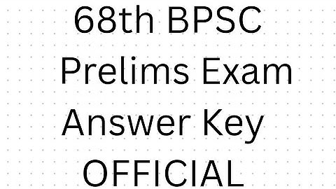 68th BPSC Question Paper 2023 | 68th BPSC 12 February Answer Key 2023 | bpsc question paper 2023